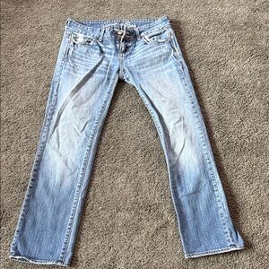 American Eagle Outfitters crop distressed denim
